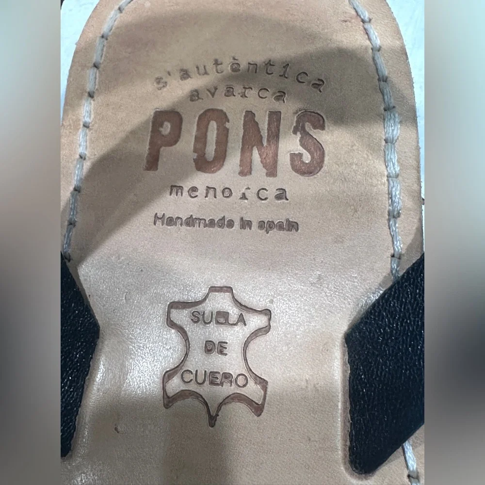 Pons Menorca Avarca Sandals Leopard Print Pony Hair Leather EU 38 US‎ 8 - Picture 5 of 14